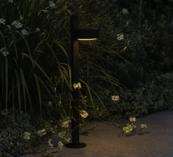 Borne, Plaff-on! B IP65, noir, IP65, LED, 2700K, 571 lm, Ø16cm, H75,5cm - Marset