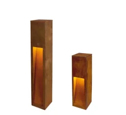 Borne, RUSTY® SLOT 50, rouille, IP44, Ø12cm, H50cm - SLV