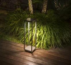 Borne, SAURA, gris foncé, IP54, L14cm, H14cm - Faro