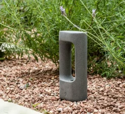 Borne, Totem 285, gris, IP55, LED, 2700K, 370 lm, L15cm, H28,5cm - Faro