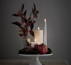 Duo de Lampes Bougie, Taper, blanc, Ø2,3cm, H25cm, LED, dim, 2400K, 6 lm-Uyuni