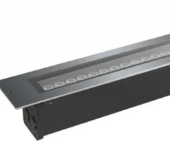 Encastré de sol, DASAR® 600, noir, IP65, LED, dim, 3000K, 2200 lm, L60cm, H10cm - SLV