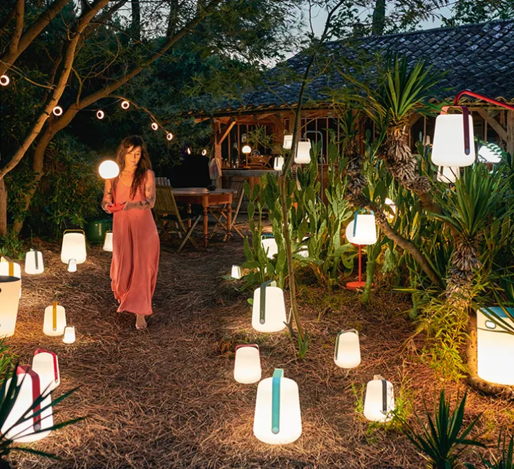 Guirlande lumineuse, HOOP, bluetooth, cactus, IP54, LED, 3000K, 960lm, Ø1200cm, H9,6cm - FERMOB