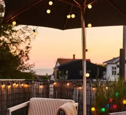 Guirlande lumineuse, Lucas Solar Start Set, givrée, noir, IP44, LED, L600cm, Hcm - Sirius