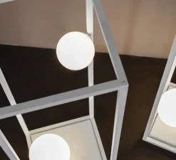 Lampadaire, Abachina, indoor, blanc, LED, dim, 3000k, 410 lm, Ø22,5cm, H103cm - Karman