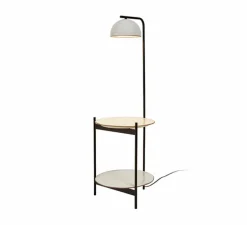 Lampadaire, Absis P, noir et blanc, Ø32cm, H105cm - Luxcambra