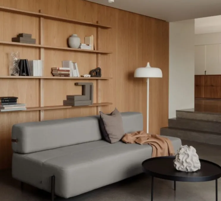 Lampadaire, Acorn, blanc mat, Ø35cm, H122cm - Northern