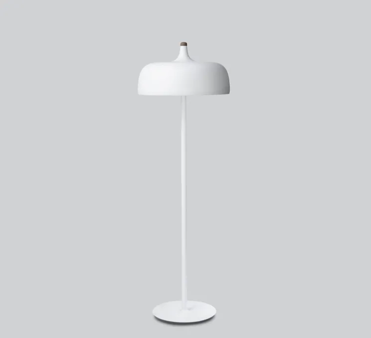Lampadaire, Acorn, blanc mat, Ø35cm, H122cm - Northern