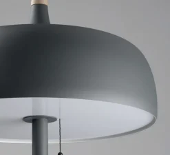 Lampadaire, Acorn, gris mat, Ø35cm, H122cm - Northern