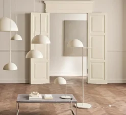 Lampadaire, Aluna, crème mat, LED, 2700K, 802 lm, Ø38cm, H154,5cm - Bolia