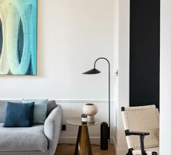 Lampadaire, Arum, noir, L25,6cm, H136cm - Ferm living