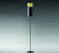 Lampadaire, Aspen, F17, citron, gris, H170cm - B-LUX