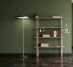 Lampadaire, Asteria floor, vert, LED, 3000K, 1100lm, Ø43cm, H150cm - Umage