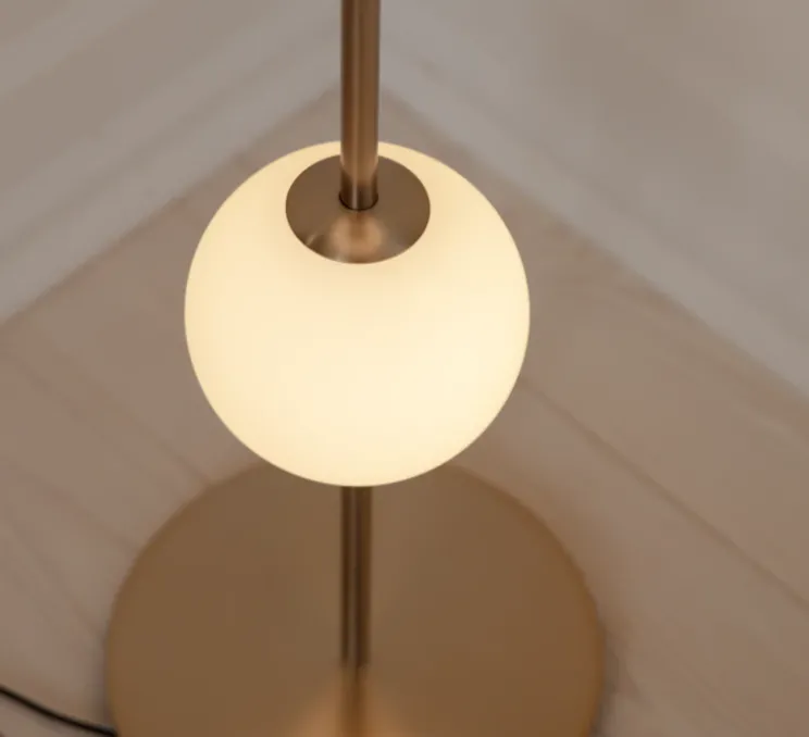 Lampadaire, Audrey, laiton, LED, dim, 2700K, 1740 lm, Ø26cm, H127,6cm - Umage