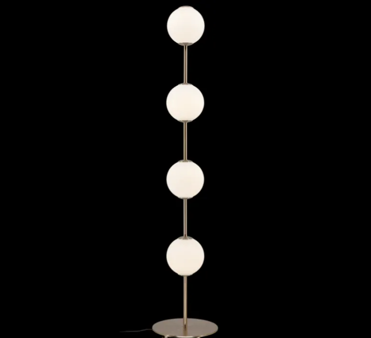 Lampadaire, Audrey, laiton, LED, dim, 2700K, 1740 lm, Ø26cm, H127,6cm - Umage