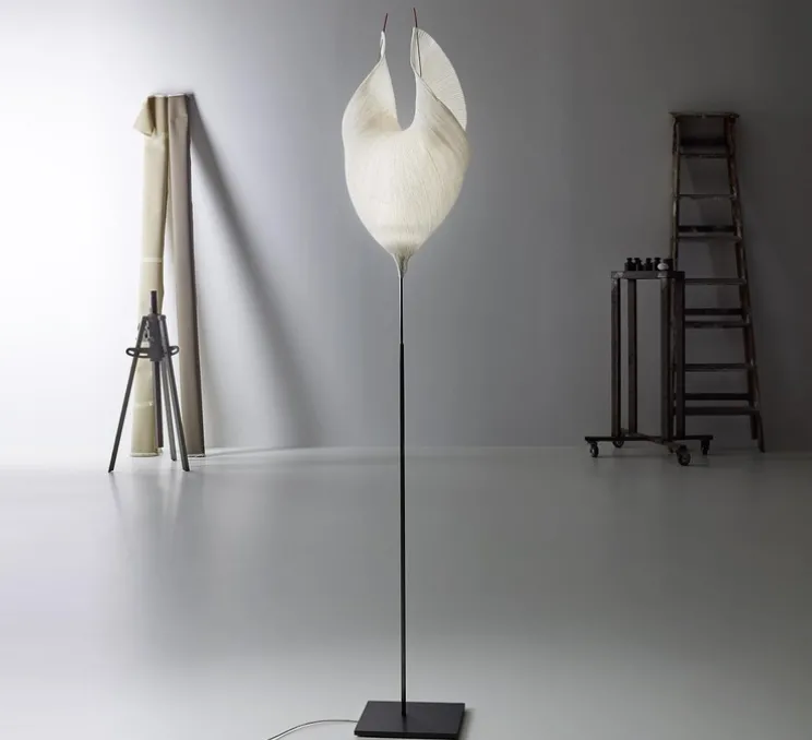 Lampadaire, Babadul, blanc, LED, 2700K, 970 lm, Øcm, H130cm - Ingo Maurer