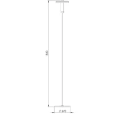 Lampadaire, Bead, noir, Ø27cm, H182cm, LED - TONONE