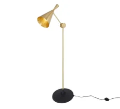 Lampadaire, Beat, laiton brossé, L35cm, H157cm - Tom Dixon
