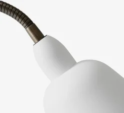 Lampadaire, BELLEVUE, blanc, laiton bronze, EDITION SPECIALE - 120ème ANNIVERSAIRE, H130cm - Andtradition