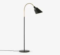 Lampadaire, BELLEVUE, noir, laiton, H130cm - Andtradition