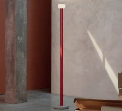 Lampadaire, Bellhop, rouge brique, LED, 2700K, 1023lm, Ø26cm, H178cm - Flos
