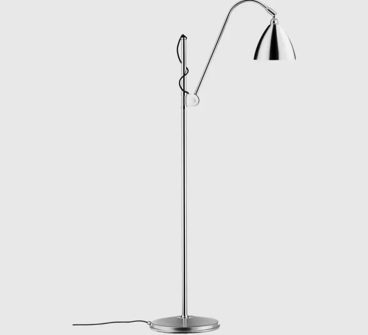 Lampadaire, Best-Lite BL3 small, chrome, Ø28cm, H113-152cm - Gubi