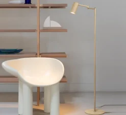 Lampadaire, Bilbao, beige, L53cm, H154cm - It's about Romi