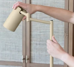 Lampadaire, Bilbao, beige, L53cm, H154cm - It's about Romi