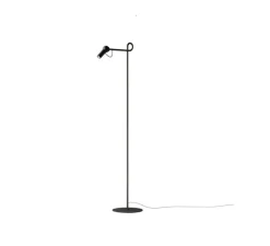 Lampadaire, Bird, noir, LED, dim, 2700K, 660 lm, L23cm, H126cm - KDLN