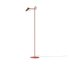 Lampadaire, Bird, rouge brique, LED, dim, 2700K, 660 lm, L23cm, H126cm - KDLN
