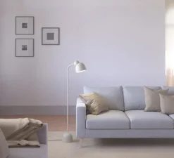 Lampadaire, Bird, sable et laiton, Ø17,3cm, H129,3cm - Belid