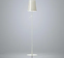 Lampadaire, Birdie Lettura, blanc, Ø25cm, H150cm - Foscarini