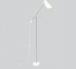 Lampadaire, Birdy, blanc, H133cm, L67cm - Northern