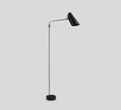 Lampadaire, Birdy Swing, noir, laiton, L50cm, H133cm - Northern