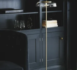 Lampadaire, Blossi, or, transparent, Ø29cm, H120cm - Nuura