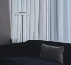 Lampadaire, Blossi, or, transparent, Ø29cm, H120cm - Nuura