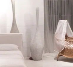 Lampadaire, Bolla M, blanc, Ø40cm, H155cm - GERVASONI