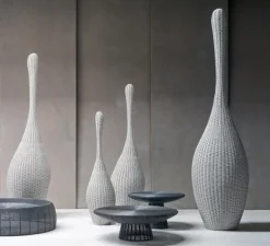 Lampadaire, Bolla M, blanc, Ø40cm, H155cm - GERVASONI