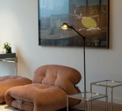 Lampadaire, Bolt10, noir ombré, LED, dim, 2700K, 640 lm, L10cm, H139,6cm - Tonone