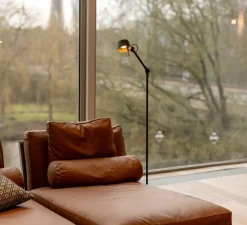 Lampadaire, Bolt10, noir ombré, LED, dim, 2700K, 640 lm, L10cm, H139,6cm - Tonone