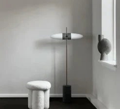 Lampadaire, Bull, gris, blanc, L65cm, H140cm - 101 Copenhagen