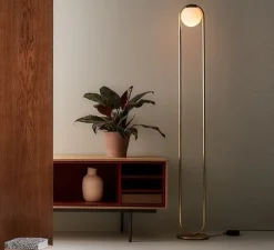 Lampadaire, C Ball F, laiton, Ø23cm, H158cm - B-Lux