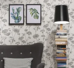 Lampadaire, Cambridge, noir, L30cm, H168cm - It's about Romi