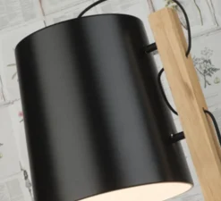 Lampadaire, Cambridge, noir, L30cm, H168cm - It's about Romi