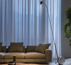 Lampadaire, chiocciola reading, blanc, LED, 2700K, 1400 lm, L17,5cm, H150cm - Lumen Center Italia