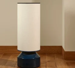 Lampadaire, Claude, bleu noir, Ø35cm, H94cm - Sarah Lavoine