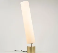 Lampadaire, Clope 20-100, laiton satiné, laiton brossé, LED, 2700K, 2320 lm, Ø20cm, H122,5cm - CVL