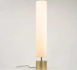 Lampadaire, Clope 20-100, laiton satiné, laiton brossé, LED, 2700K, 2320 lm, Ø20cm, H122,5cm - CVL