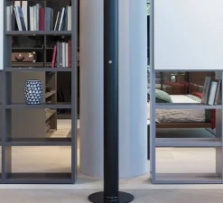 Lampadaire, Concorde, noir, LED, Ø12cm, H178cm - LUMEN CENTER