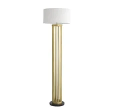 Lampadaire, Condo, laiton, marbre noir, L55cm, H188cm - Eichholtz